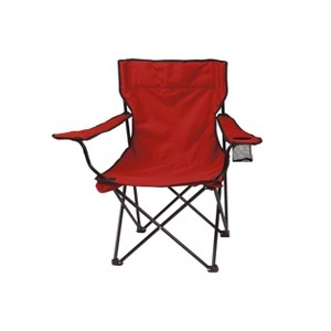Caribbean Joe Quad Outdoor Portable Camp Chair - Red - 1 of 2