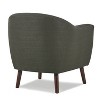 Grungis Polyester Accent Chairs,Living Room Chairs with Button Tufted and Espresso Finish Legs,Comfy Chairs for Living Room,Bedroom - 4 of 4