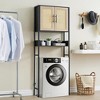 Whizmax Over The Toilet Storage Cabinet, Bathroom Above Toilet Storage Wood Cabinet with Rattan Door and Adjustable Shelves, Large Capacity - 3 of 4
