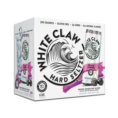 White Claw Black Cherry Hard Seltzer - 6pk/12 Fl Oz Cans : Target