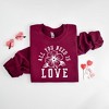 Simply Sage Market Women's Graphic Sweatshirt All You Need Is love Flower - image 3 of 3