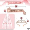 KatchOn, Glitter Bachelorette Party Decorations Set - Pack of 3 | Rose Gold Bride to Be Sash and Veil | Bridal Shower Decorations - 4 of 4
