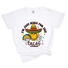 S.W.Smiley Here For The Tacos Smiley - Womens Garment Dyed Tee - 3 of 3
