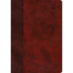 ESV Single Column Journaling Bible, Large Print (Trutone, Burgundy/Red, Timeless Design) - (Leather Bound) - 1 of 1