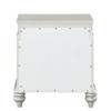 Gulches Transitional 2 Drawer Nightstand Platinum Finish, Felt Lined Top Drawer, Safety Stop Mechanism for Bedroom - 4 of 4