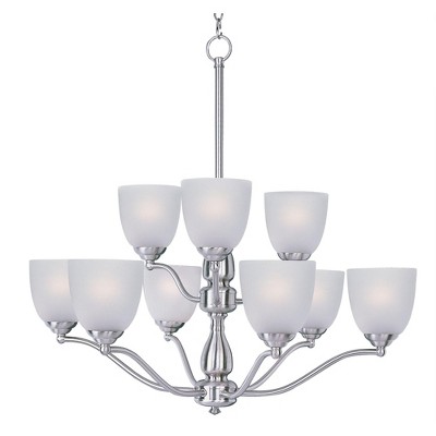 Maxim Lighting Stefan 9 - Light Chandelier in  Satin Nickel