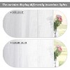 NICETOWN Linen Sheer Curtains 2 Panels Textured Semi Sheer Curtains Large Window Treatment for Living Room Bedroom Patio Door - 2 of 4