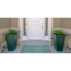 2'x3' Odessa Washable Outdoor Rug Aqua/Green - Linon: Machine Made, UV & Mildew Resistant, Pet Friendly - 2 of 4