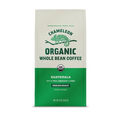 Chameleon Organic Guatemala Medium Roast Whole Bean Coffee - 9oz