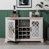 Galano 2-Door Cabinet with Bottle Storage and Cut-Out Door Design 45.7" W × 15.7" D × 29.3" H - 2 of 4