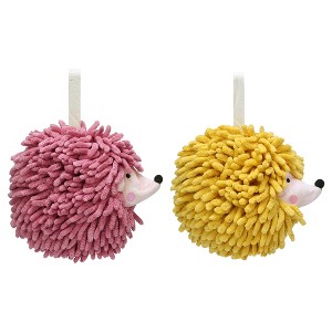 REGALWOVEN Cartoon Soft Absorbent Chenille Hand Towels for Bathroom 2 Pcs - 1 of 4