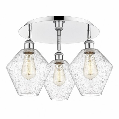 Cindyrella - 3 Light Flush Mount In Industrial Style-11 Inches Tall and 19.75 Inches Wide