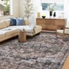 Washable Rug Large Area Rug for Living Room Soft Non-Slip Backing Stain Resistant & Low Pile Vintage Floor Carpet - 2 of 4