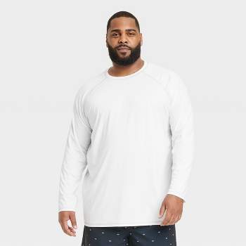 Men's Big & Tall Slim Fit Short Sleeve Rash Guard Swim Shirt - Goodfellow &  Co™ Navy Blue XLT