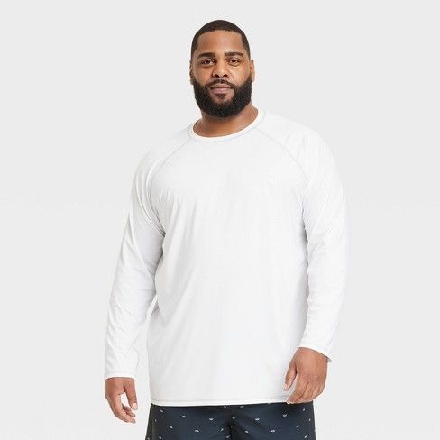 Men's Big & Tall Long Sleeve T-Shirt - Original Use™ White 4XL