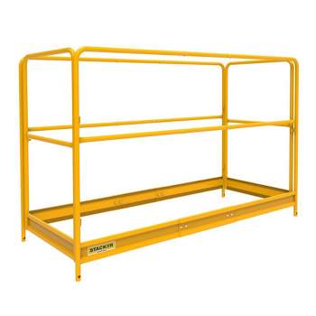 Stacker S-IGBL0 6 Foot Safety Guardrail System Accessory with Toggle Pins for Select Jobsite Series Baker Style Interior Scaffolding