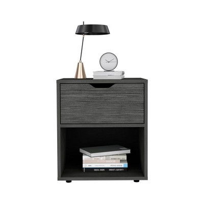 NicBex Nightstand with Drawers,Modern Side Table with Storage Space and Wood Frame,Bedside Table for Bedroom,Living Room