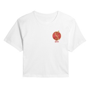Women's - Wicked - Glinda Badge Cropped Graphic T-Shirt - 1 of 4