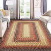 Washable Modern Braided Printed Rug Non Slip Low Pile Rug Soft Contemporary Throw Floor Cover Foldable Indoor Carpet for Living Room Bedroom - 2 of 4