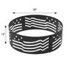 Blue Sky Outdoor Living 36" Round Fire Ring -  Black- .8mm - 3 of 4