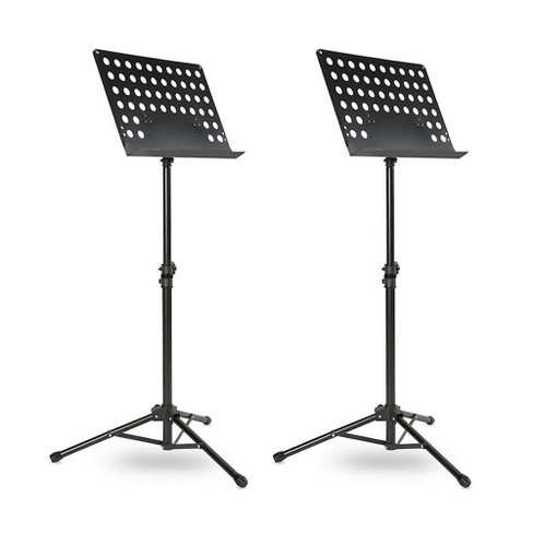 Musician's Gear Tripod Orchestral Music Stand Perforated Black - 2 Pack - image 1 of 4