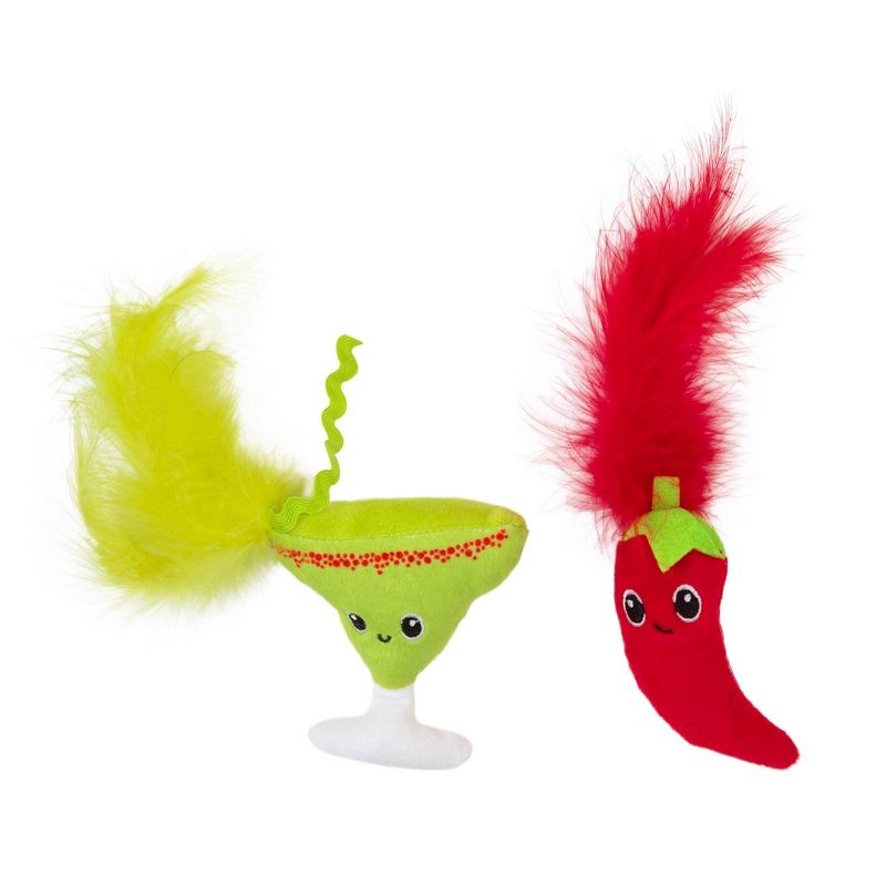 Quirky Kitty Spicy Meowgarita Cat Toy - 2pk, 3 of 7