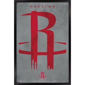 Trends International NBA Houston Rockets - Logo 25 Framed Wall Poster Prints - 1 of 4
