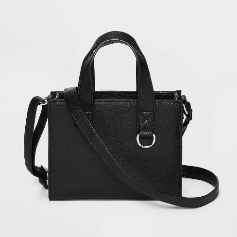 Black tote 2025 crossbody bag