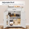 Acoinel Kitchen Island,Kitchen Storage Island with Large Worktop, Spice Rack and Drawer - 4 of 4