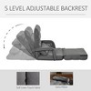 NicBex 2-In-1 Convertible Sleeper Chair,Folding Sofa Bed with 5 Position Adjustable Backrest,Modern Couches with Pillows  for Living Room,Gray - 4 of 4