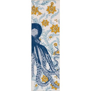 Nuloom Patricia Pet Friendly Machine Washable Octopus Area Rug - 1 of 4