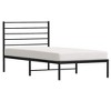 vidaXL Black Twin XL Metal Bed Frame with Headboard & Slats, No Mattress, Easy Assembly - 4 of 4