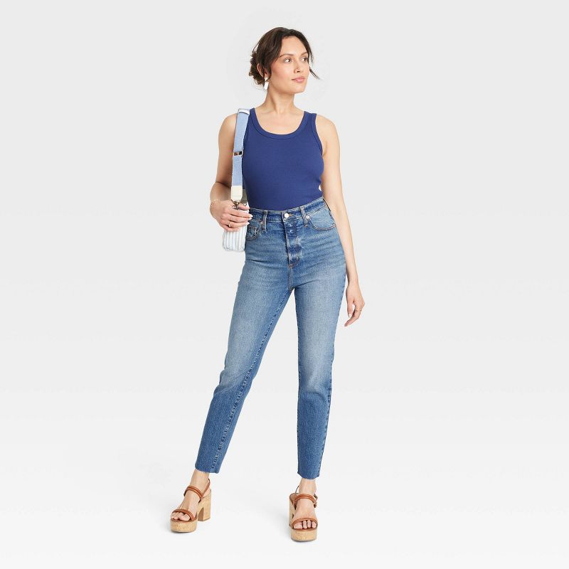 Women's High-Rise 90's Slim Jeans - Universal Thread™, 4 of 21