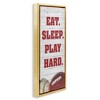 Stupell Industries Eat Sleep Play Hard Sports, 11" x 25" - 3 of 4