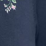 navy floral embroidery