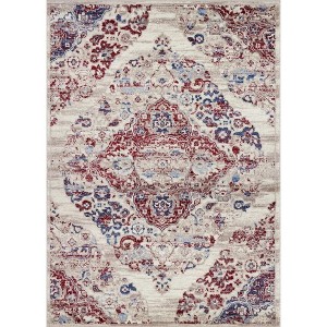 Luxe Weavers Victoria Collection Floral Indoor Area Rug - 1 of 4