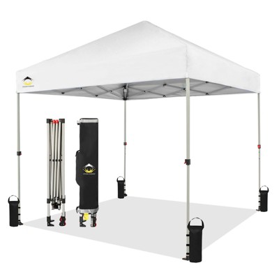 8x8 Recreational Centerlok Canopy - Sto 'N Go, Silver Coated, 150D - RS64F