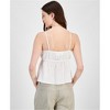 Hippie Rose Womens Babydoll Floral Tank Top, White, X-Large - 2 of 2