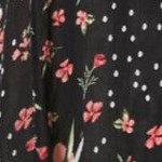 black patch floral