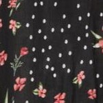 black patch floral
