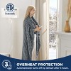 Heated Blanket Electric Throw - Thick Striped Flannel Electric Blanket - 4 of 4
