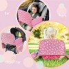 Itopfox Kids Travel Tray for Toddler Car Seat with Dry Erase Board, Cup Holder & Tablet Stand, Road Trip Essentials for Girls, Pink - 4 of 4