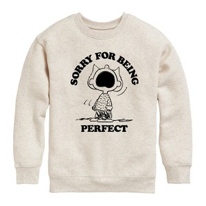 Boys' - Peanuts - Sally Perfect Graphic Long Sleeve Fleece Sweatshirt - 1 of 4