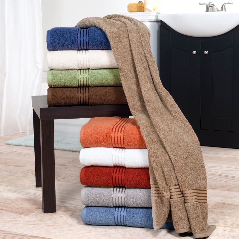 Hastings Home 100% Cotton Hotel Towel Set - Chocolate, 6-pc., 2 of 5