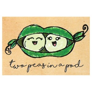 Two Peas in A Pod Mini Cardstock Bookmarks Pack of 24 - 1 of 2