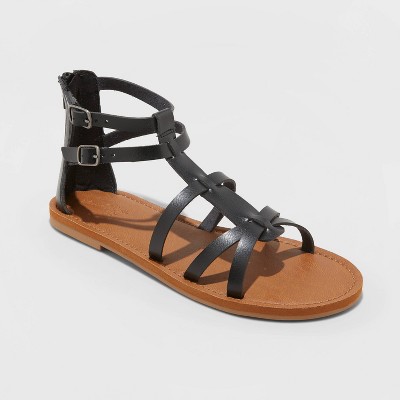 black gladiator sandals target