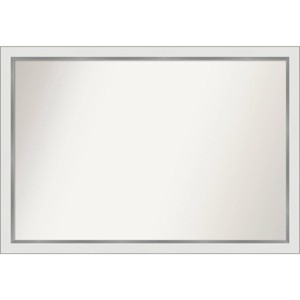 39" x 27" Non-Beveled Eva Narrow Bathroom Wall Mirror Gold - Amanti Art: Modern Polystyrene Framed, Includes Mounting Hardware - 1 of 4