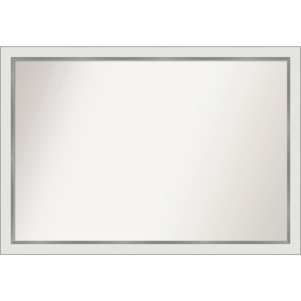 Photos - Wall Mirror 39" x 27" Non-Beveled Eva Narrow Bathroom  Gold - Amanti Art