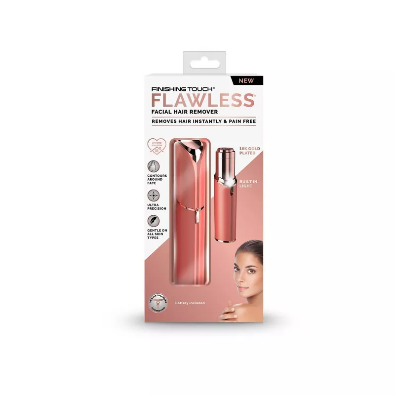 Finishing Touch Flawless Face Womens Razor Coral