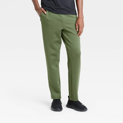 green fleece joggers